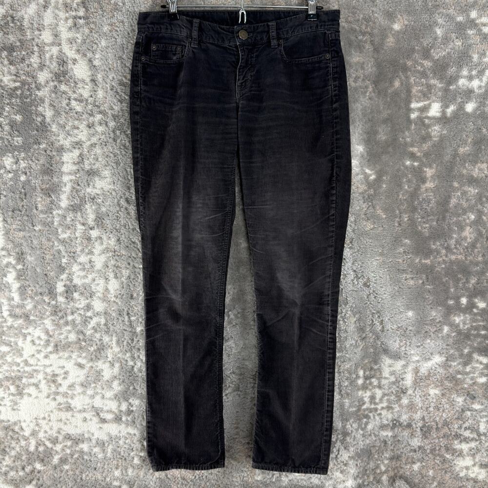 J Crew Size 26S City Fit Vintage Matchstick Corduroy Jeans Black Pants Casual